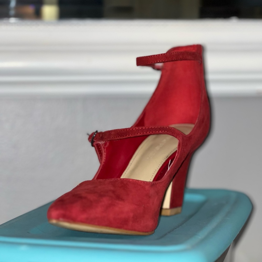 Marc Fisher Shoes | Marc Fisher Mary Jane | Color: Red | Size: 8 M